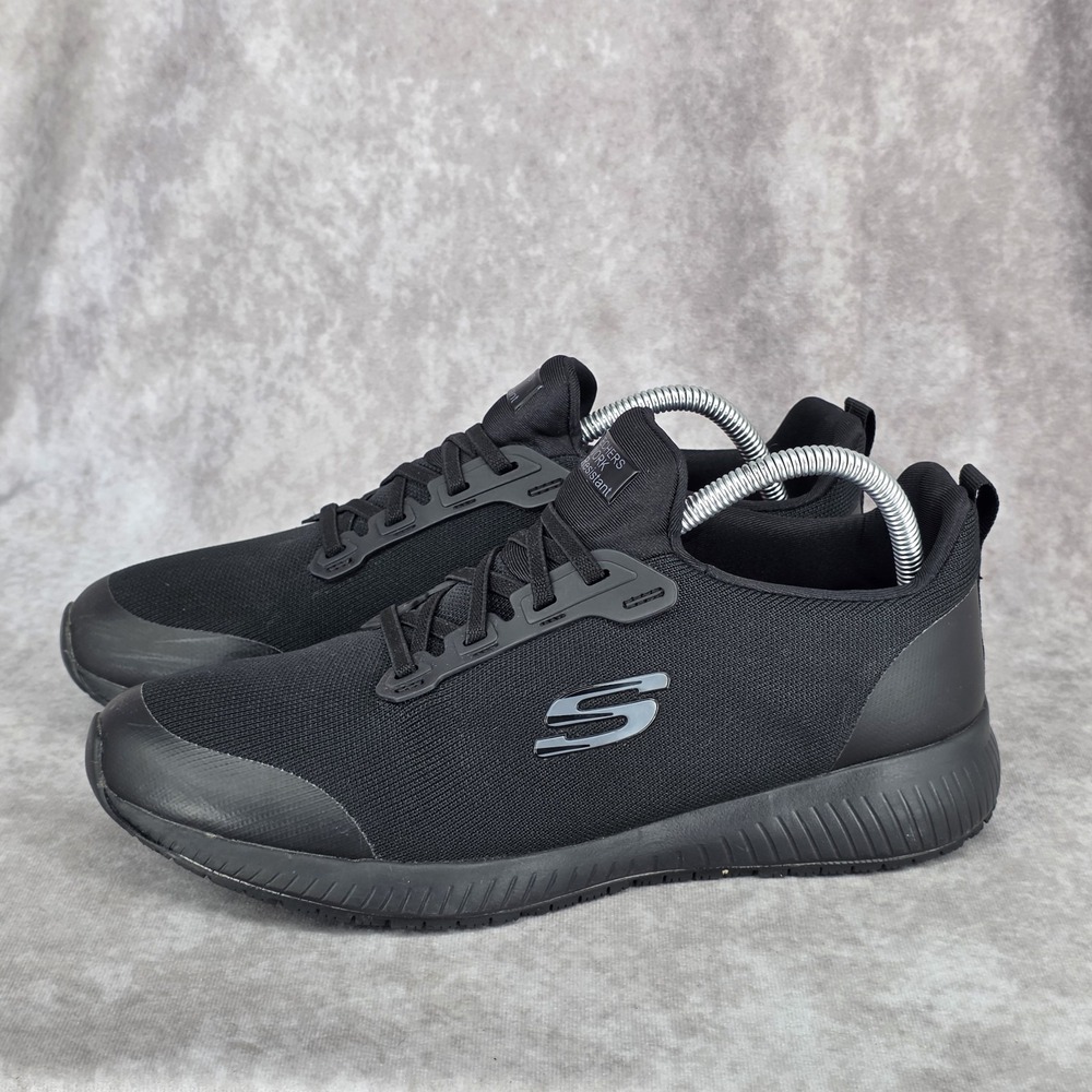 Skechers Squad SR Women's Slip Resistant Athletic Work Shoes - Black, M, US 11